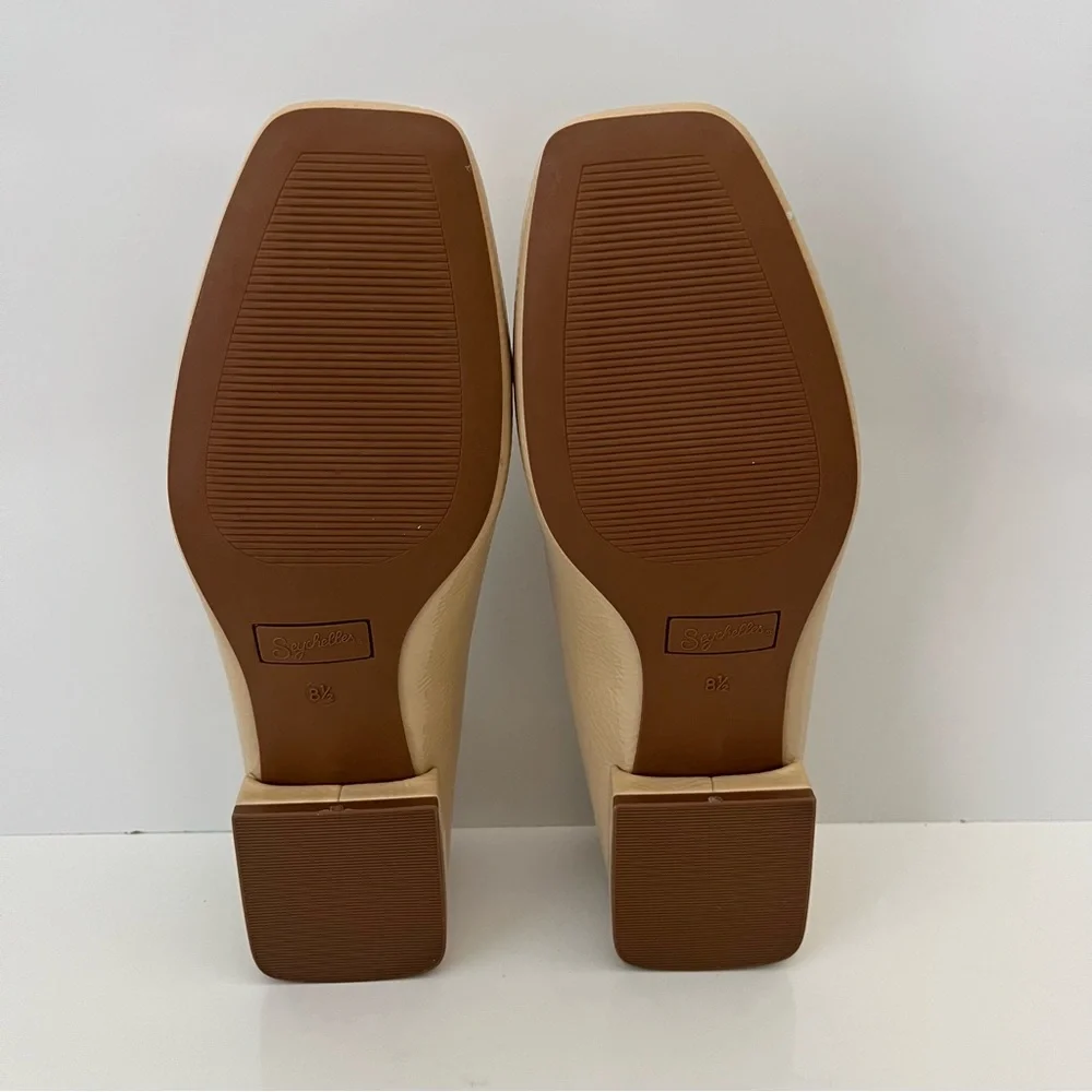 SEYCHELLES Penny V Square Toe Ballet Flat In Beige NEW - Picture 13 of 13